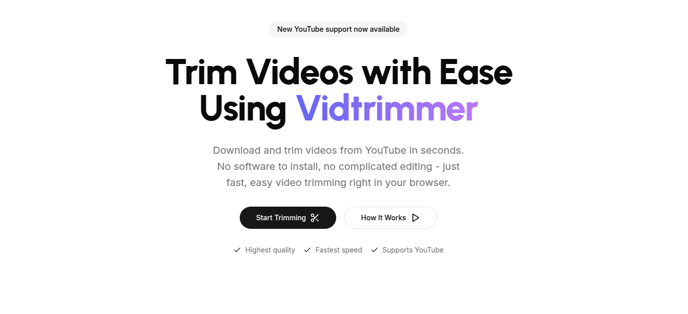 Show HN: Vidtrimmer – a tool to download and trim YouTube videos with ease